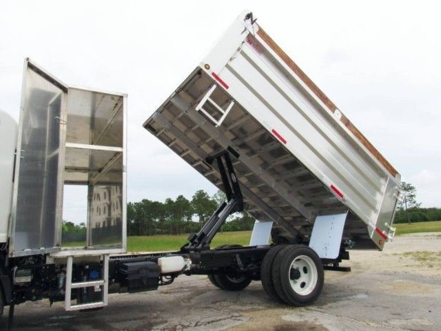 2026 Isuzu NPR-XD 13' BABCO Aluminum Landscape Dump Truck with tunnel box Homestead FL