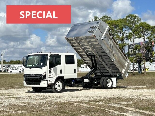 2026 Isuzu NPR-XD Crew Cab DSL 14' BABCO Aluminum Landscape Dump Truck