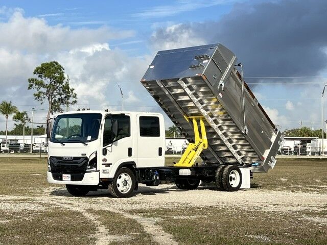 2026 Isuzu NPR-XD Crew Cab DSL 14' BABCO Aluminum Landscape Dump Truck