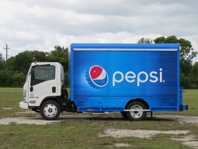 2026 Isuzu NRR 14' Beverage Truck 6 Bays