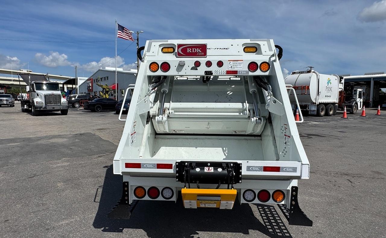 2026 Isuzu NRR 8 Yard Pac Mac Rear Loader Garbage Truck Tampa FL