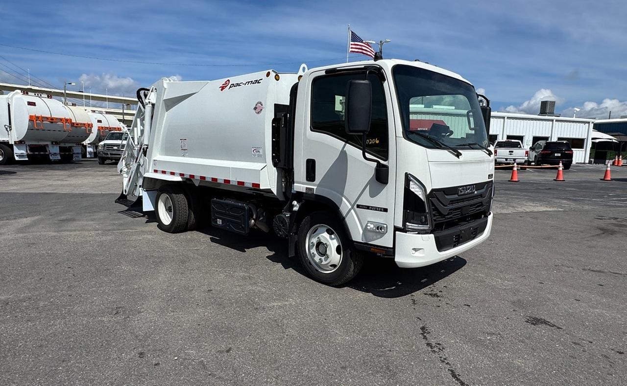 2026 Isuzu NRR 8 Yard Pac Mac Rear Loader Garbage Truck