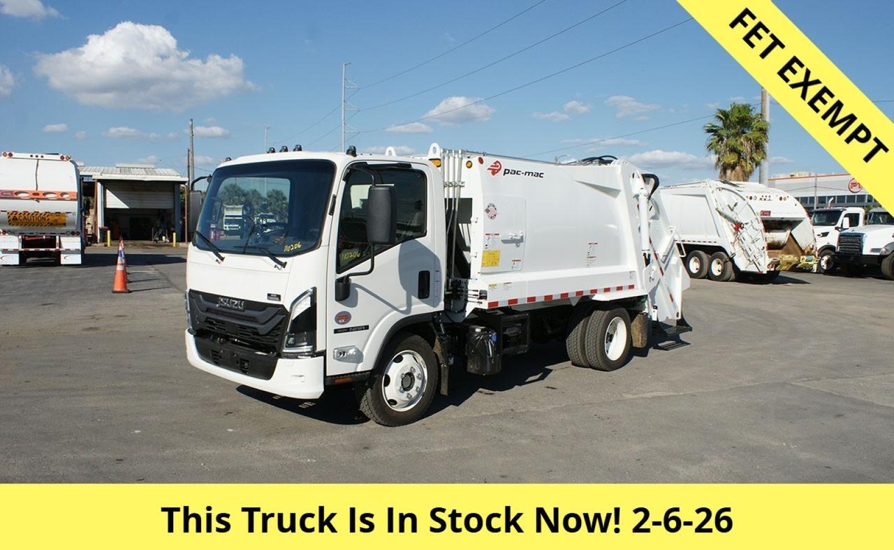 2026 Isuzu NRR 8 Yard Pac Mac Rear Loader Garbage Truck