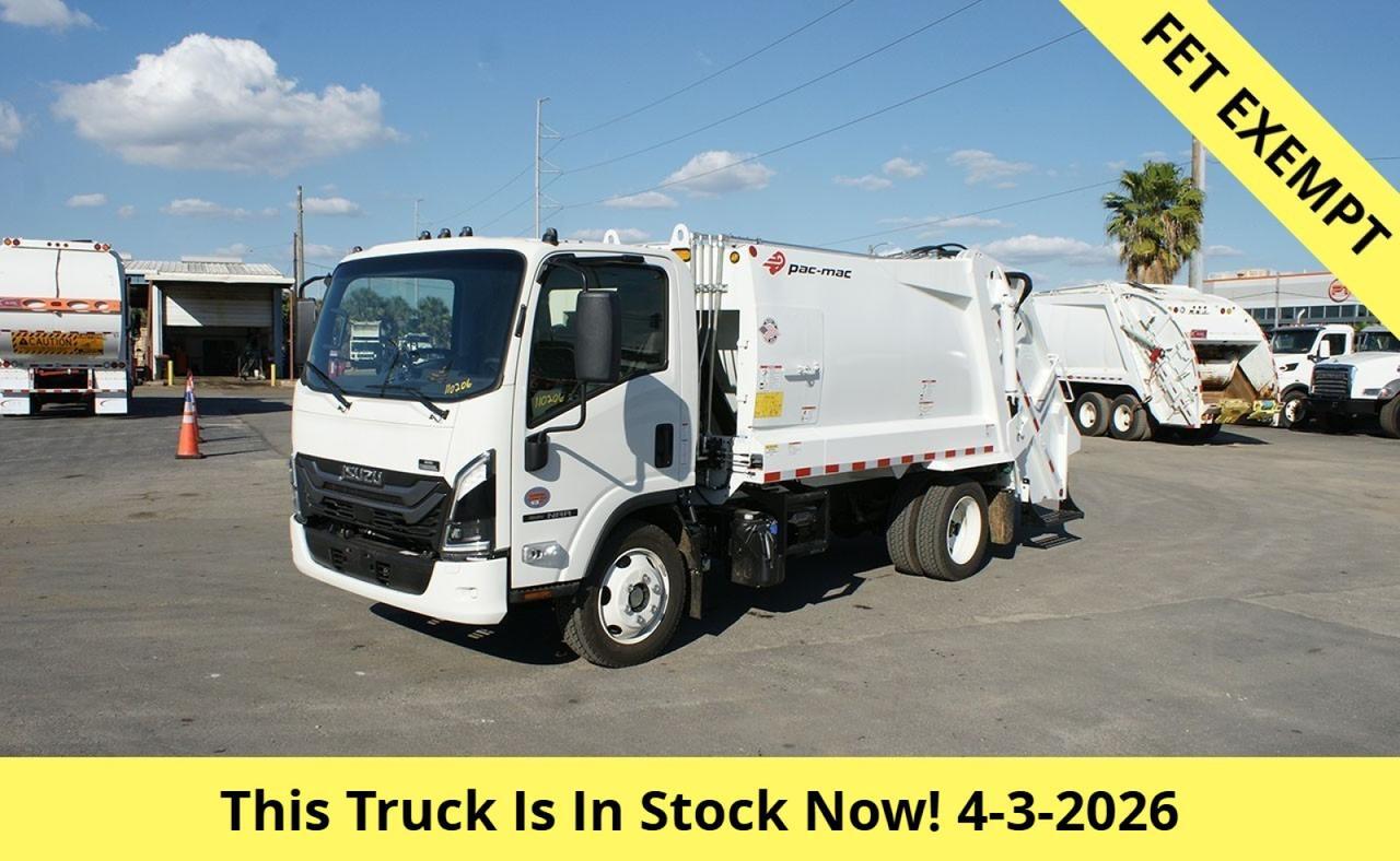 2026 Isuzu NRR 8 Yard Pac Mac Rear Loader Garbage Truck