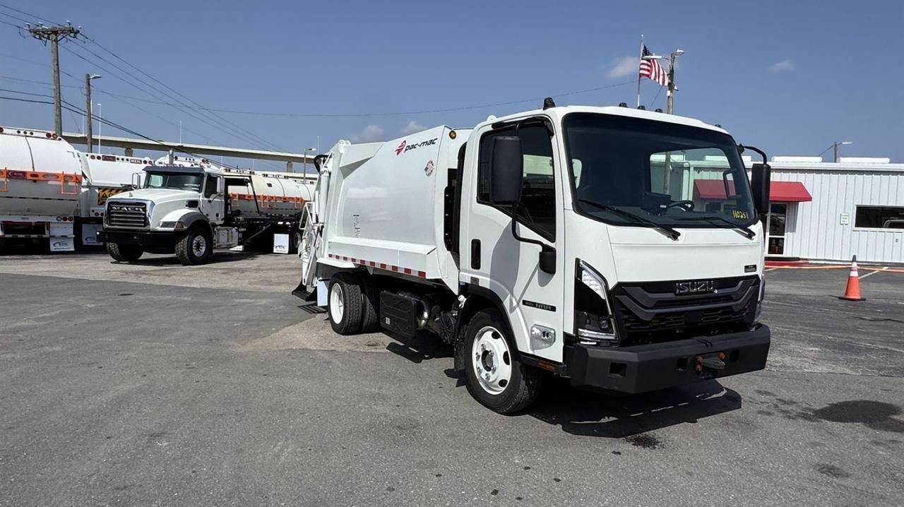 2026 Isuzu NRR 8 Yard Pac Mac Rear Loader Garbage Truck