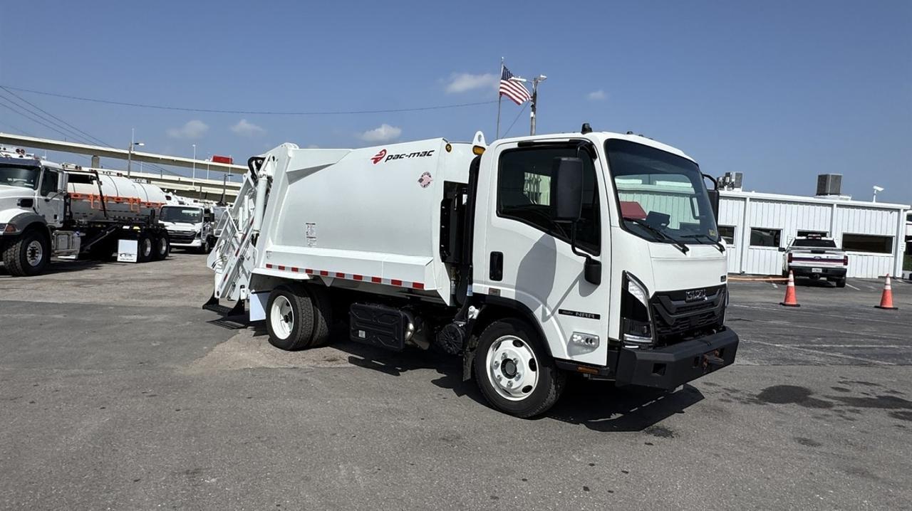 2026 Isuzu NRR 8 Yard Pac Mac Rear Loader Garbage Truck Tampa FL