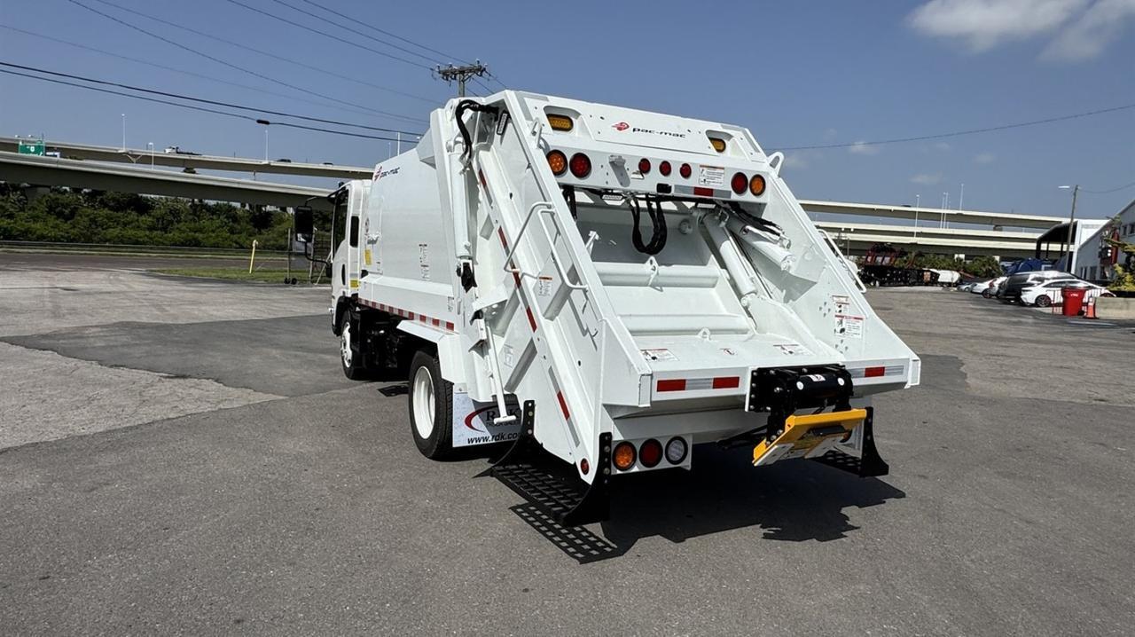 2026 Isuzu NRR 8 Yard Pac Mac Rear Loader Garbage Truck Tampa FL