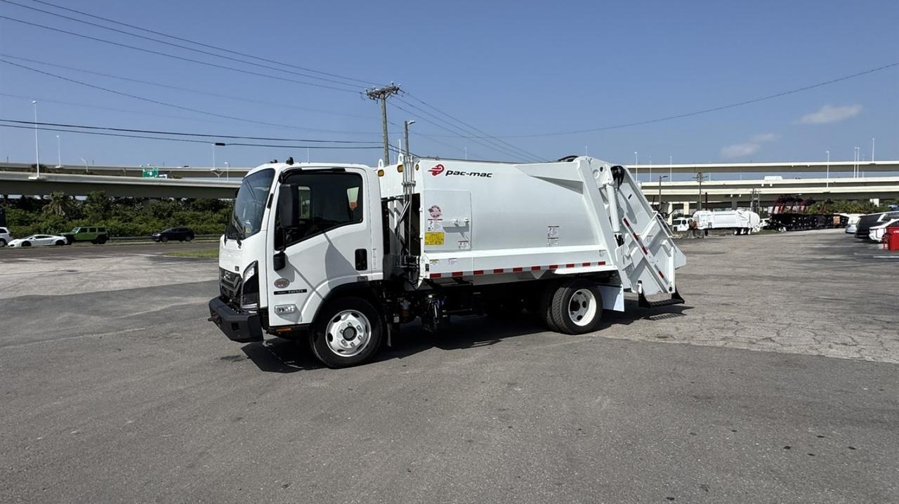 2026 Isuzu NRR 8 Yard Pac Mac Rear Loader Garbage Truck Tampa FL