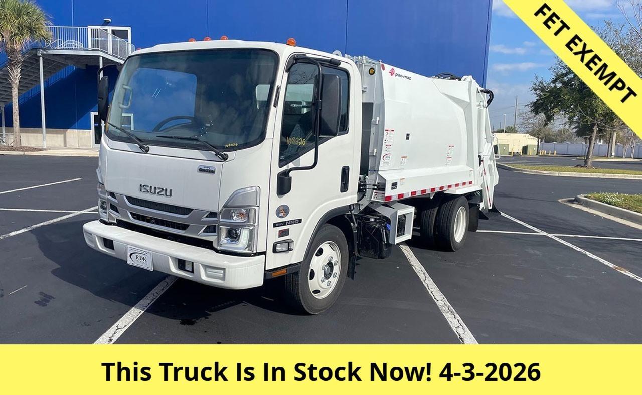 2026 Isuzu NRR 8 Yard Pac Mac Rear Loader Garbage Truck