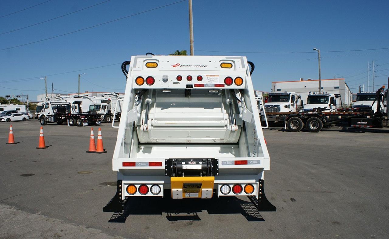 2026 Isuzu NRR 8 Yard Pac Mac Rear Loader Garbage Truck Tampa FL