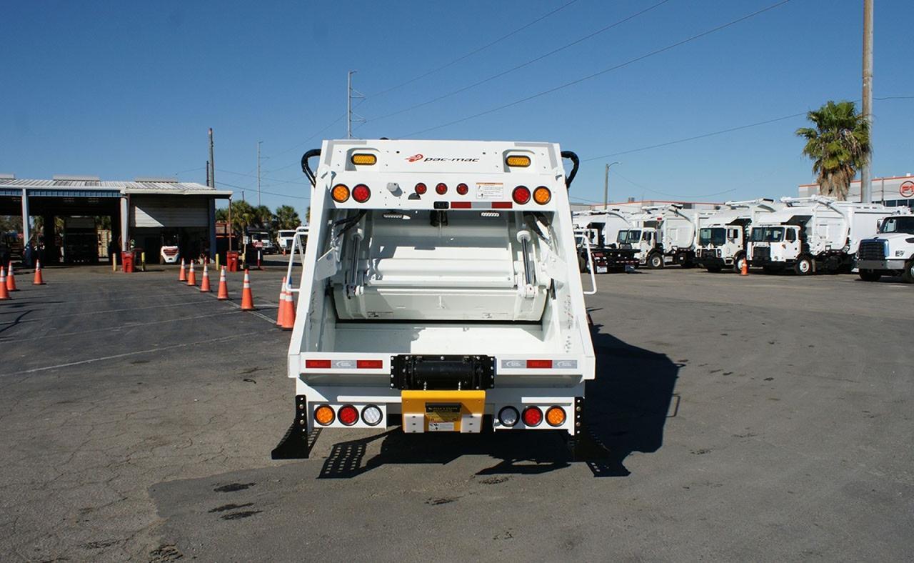 2026 Isuzu NRR 8 Yard Pac Mac Rear Loader Garbage Truck Tampa FL