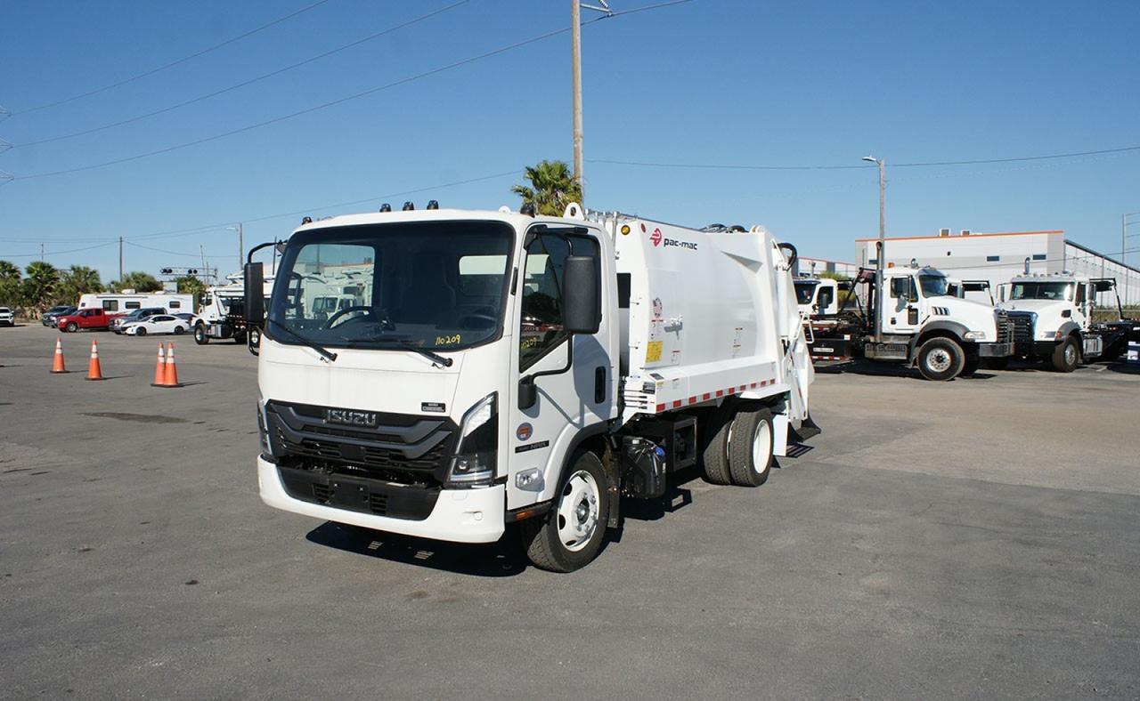 2026 Isuzu NRR 8 Yard Pac Mac Rear Loader Garbage Truck