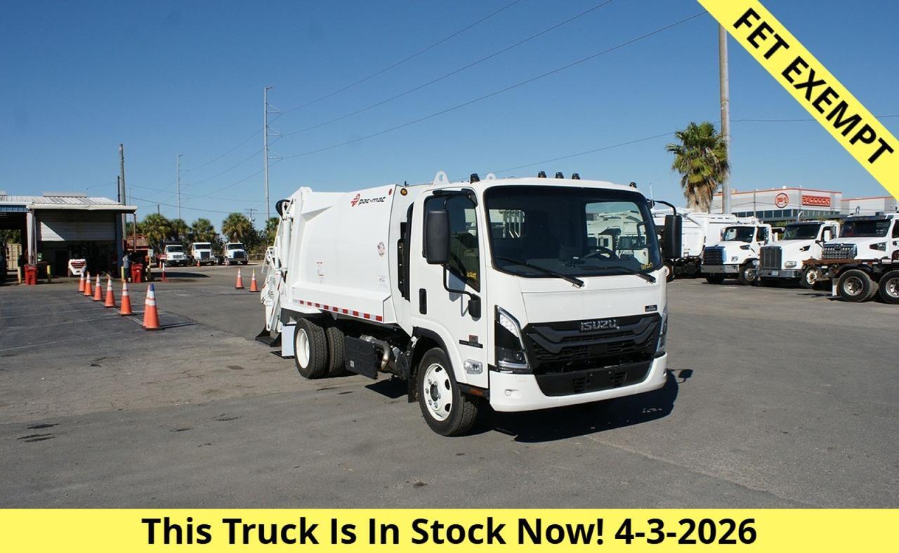 2026 Isuzu NRR 8 Yard Pac Mac Rear Loader Garbage Truck