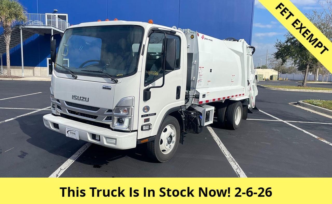 2026 Isuzu NRR 8 Yard Pac Mac Rear Loader Garbage Truck