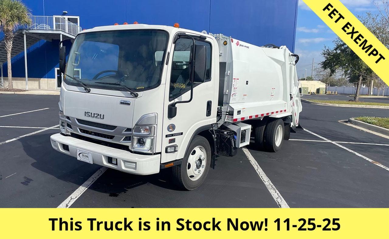 2026 Isuzu NRR 8 Yard Pac Mac Rear Loader Garbage Truck