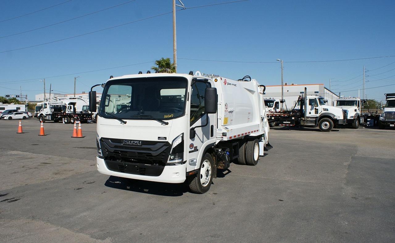2026 Isuzu NRR 8 Yard Pac Mac Rear Loader Garbage Truck Tampa FL