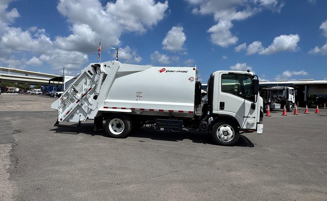 2026 Isuzu NRR 8 Yard Pac Mac Rear Loader Garbage Truck Tampa FL