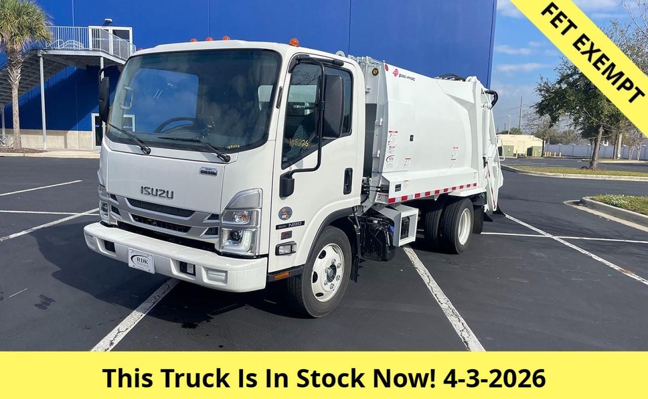 2026 Isuzu NRR 8 Yard Pac Mac Rear Loader Garbage Truck
