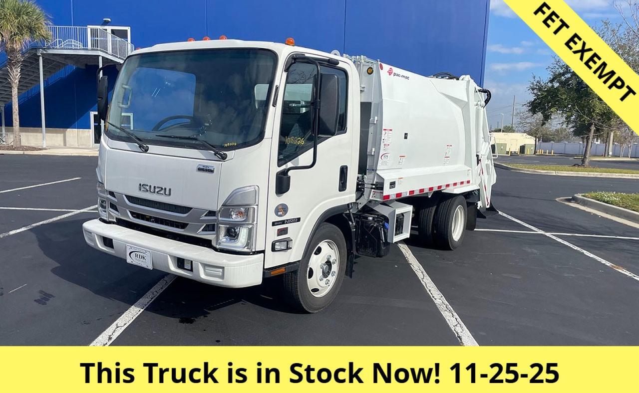 2026 Isuzu NRR 8 Yard Pac Mac Rear Loader Garbage Truck