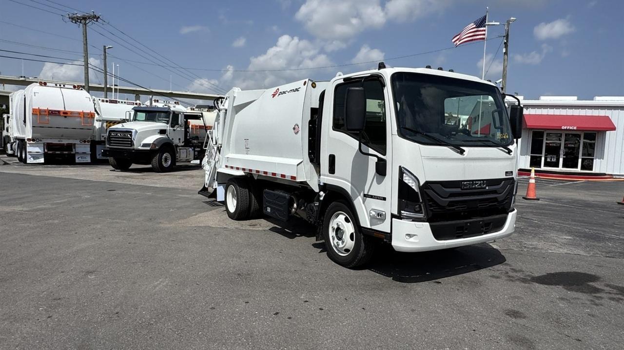 2026 Isuzu NRR 8 Yard Pac Mac Rear Loader Garbage Truck