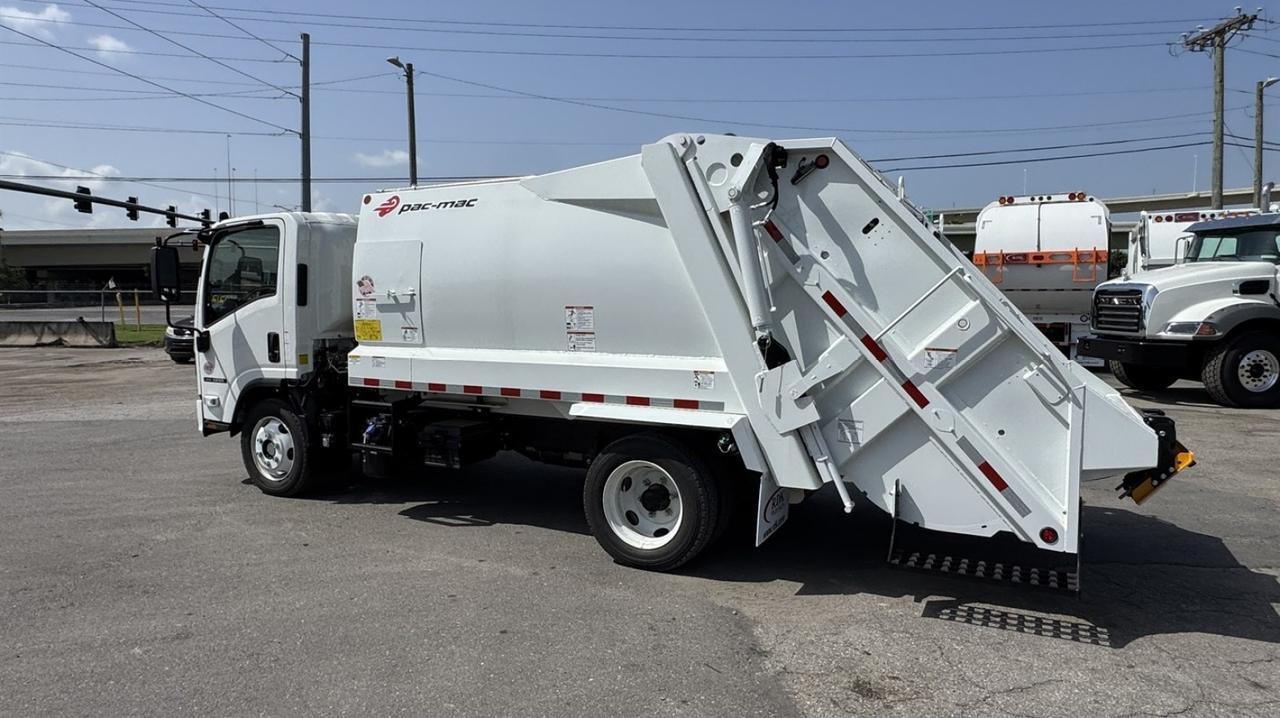 2026 Isuzu NRR 8 Yard Pac Mac Rear Loader Garbage Truck Tampa FL