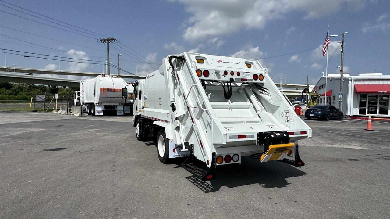 2026 Isuzu NRR 8 Yard Pac Mac Rear Loader Garbage Truck Tampa FL