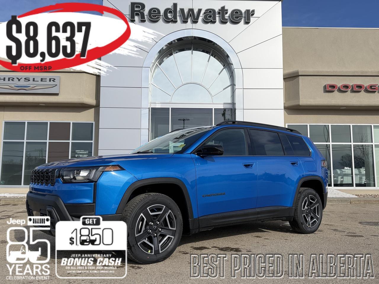 2026 Jeep Cherokee Limited 4x4 | Hydro Blue Pearl | Turbo Hybrid | Panoramic Sunroof | Trailer Tow Group
