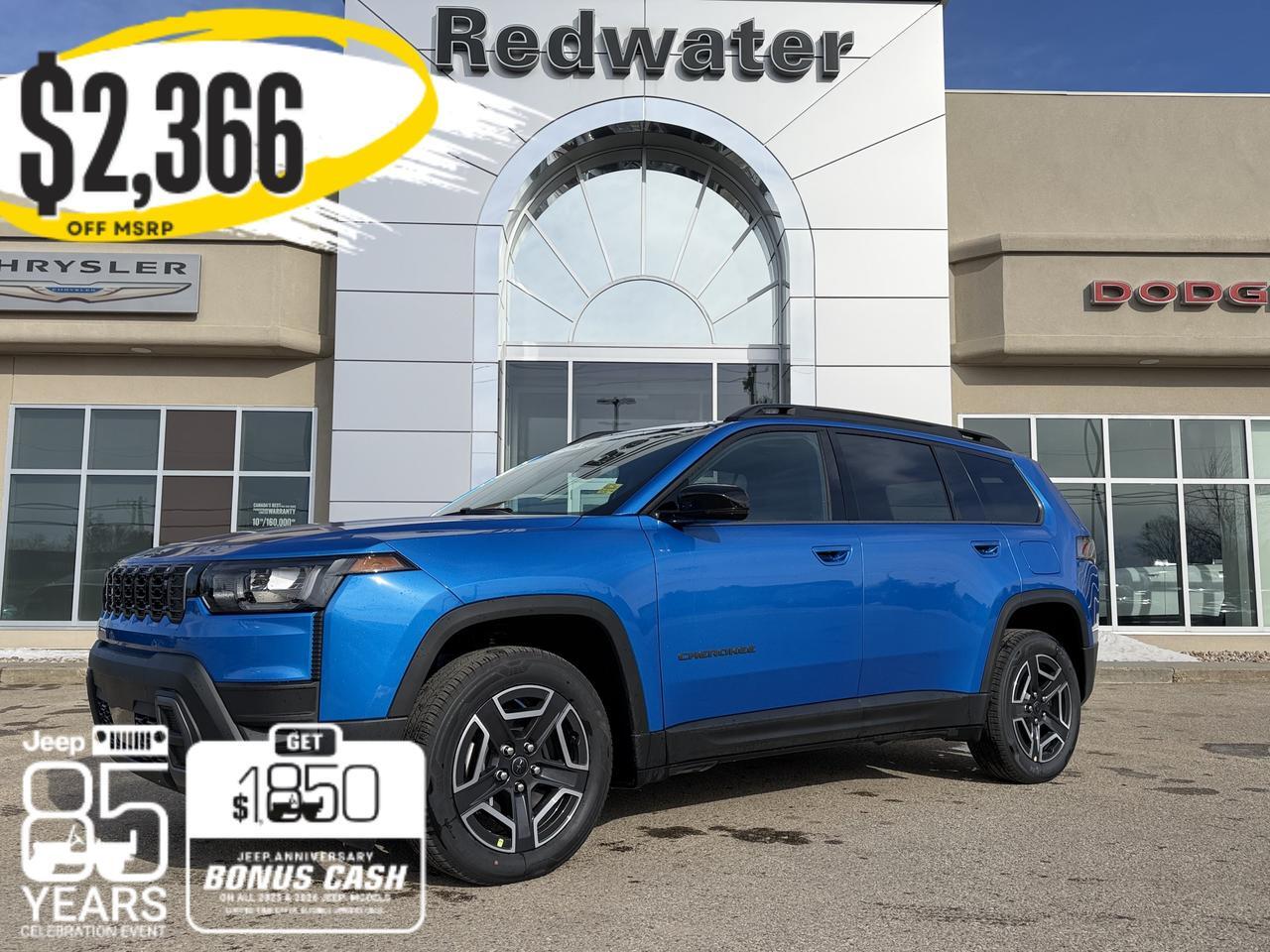 2026 Jeep Cherokee Limited 4x4 | Hydro Blue Pearl | Turbo Hybrid | Panoramic Sunroof | Trailer Tow Group