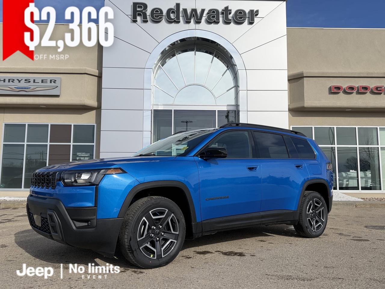2026 Jeep Cherokee Limited 4x4 | Hydro Blue Pearl | Turbo Hybrid | Panoramic Sunroof | Trailer Tow Group