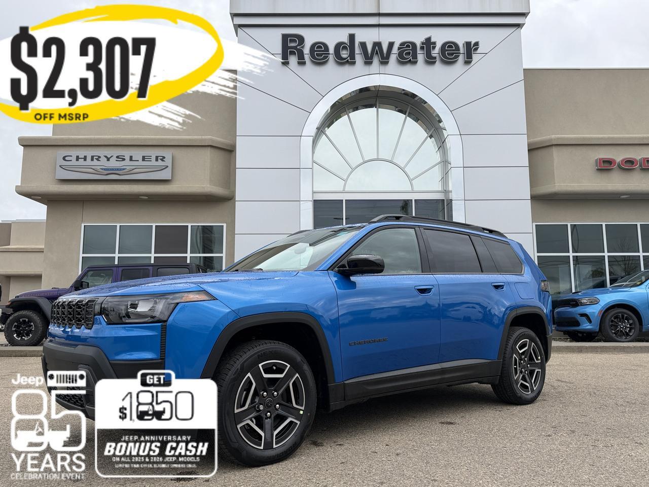 2026 Jeep Cherokee Limited 4x4 | Premium Leather | Heated Seats | NAV | Pano Sunroof | Power Liftgate