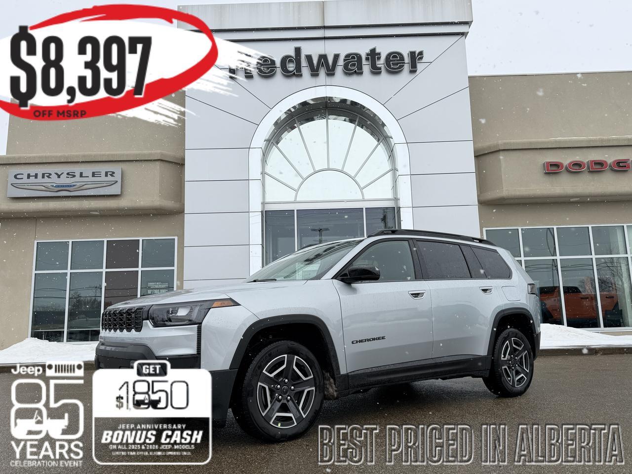 2026 Jeep Cherokee Limited 4x4 | Turbo Hybrid | Heated Seats | Power Liftgate | Remote Start | Rearview Camera | Towing