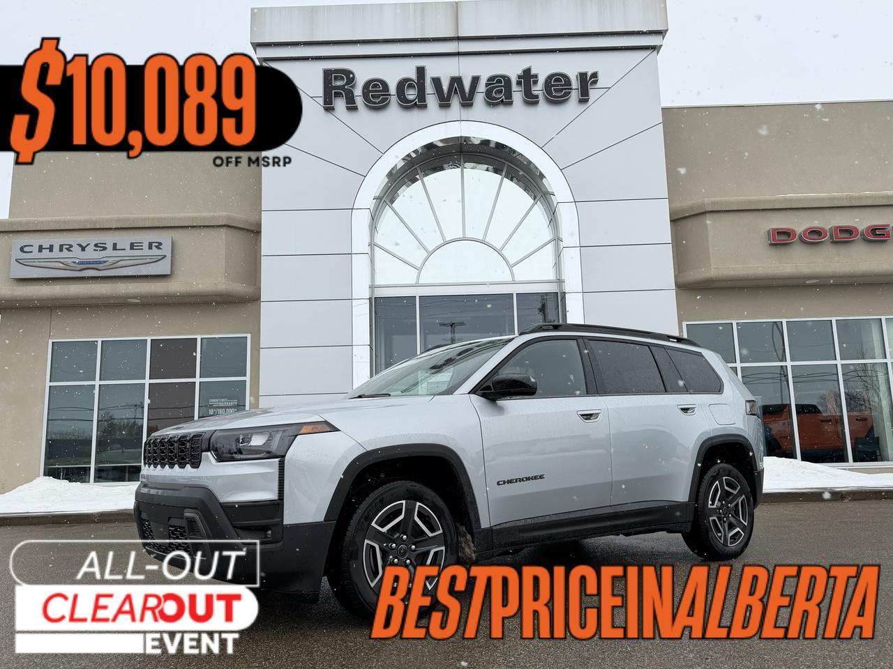 2026 Jeep Cherokee Limited 4x4 | Turbo Hybrid | Heated Seats | Power Liftgate | Remote Start | Rearview Camera | Towing