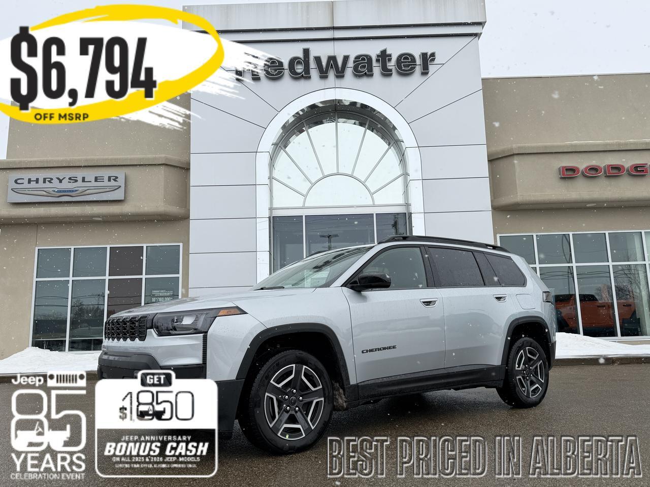 2026 Jeep Cherokee Limited 4x4 | Turbo Hybrid | Heated Seats | Power Liftgate | Remote Start | Rearview Camera | Towing