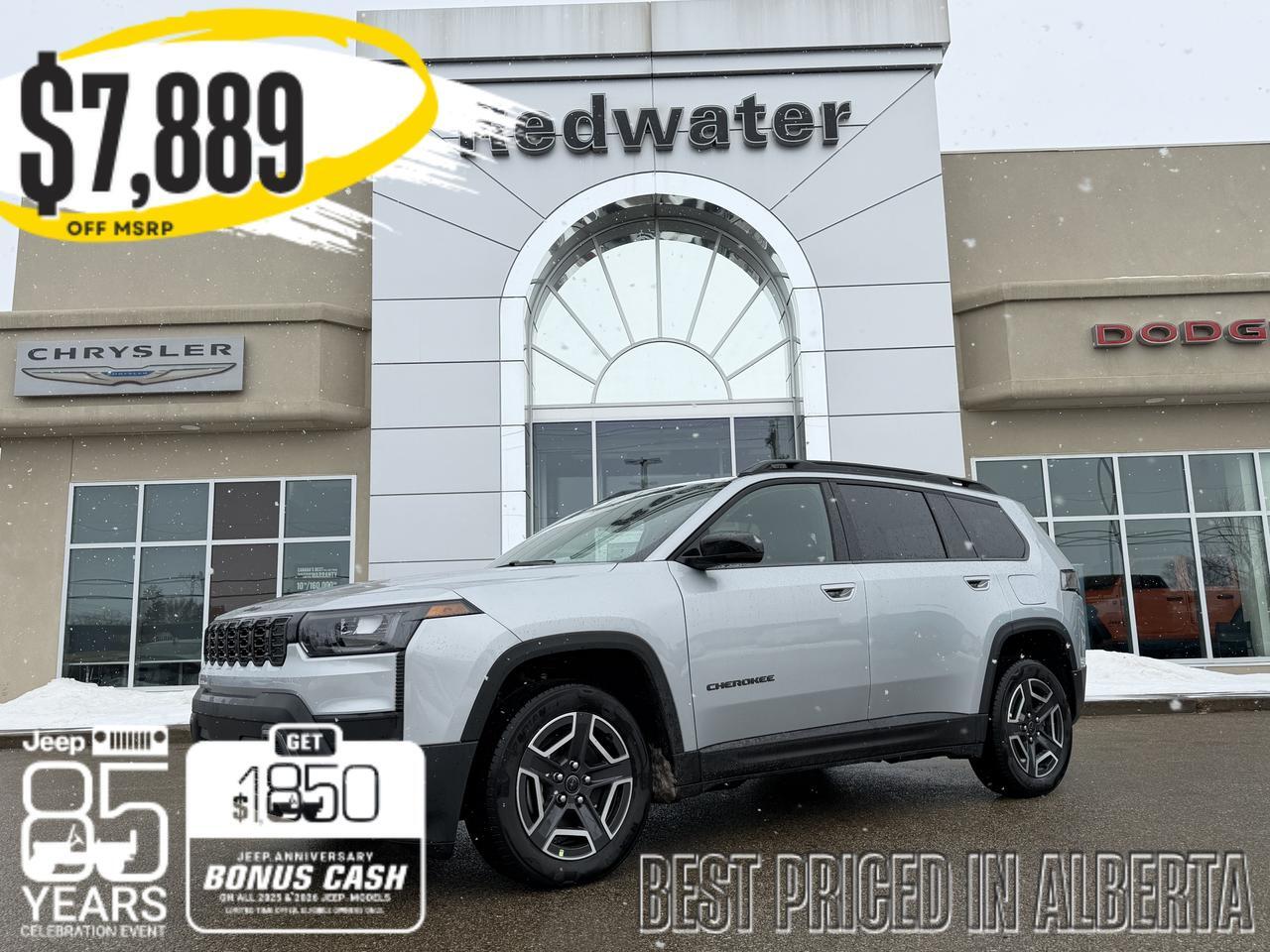 2026 Jeep Cherokee Limited 4x4 | Turbo Hybrid | Heated Seats | Power Liftgate | Remote Start | Rearview Camera | Towing