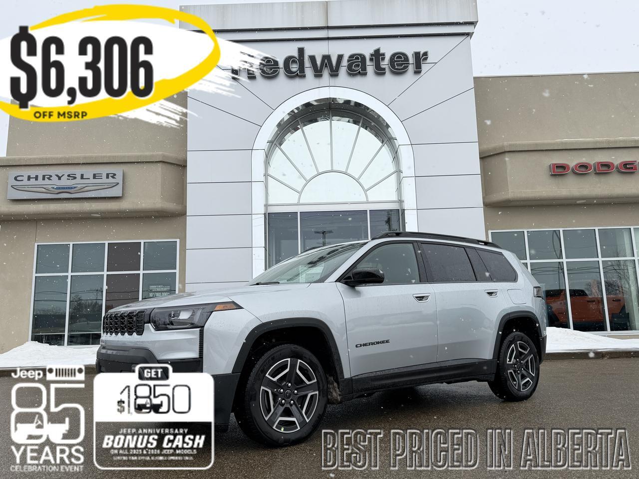 2026 Jeep Cherokee Limited 4x4 | Turbo Hybrid | Heated Seats | Power Liftgate | Remote Start | Rearview Camera | Towing