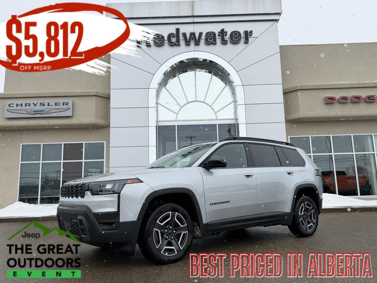 2026 Jeep Cherokee Limited 4x4 | Turbo Hybrid | Heated Seats | Power Liftgate | Remote Start | Rearview Camera | Towing