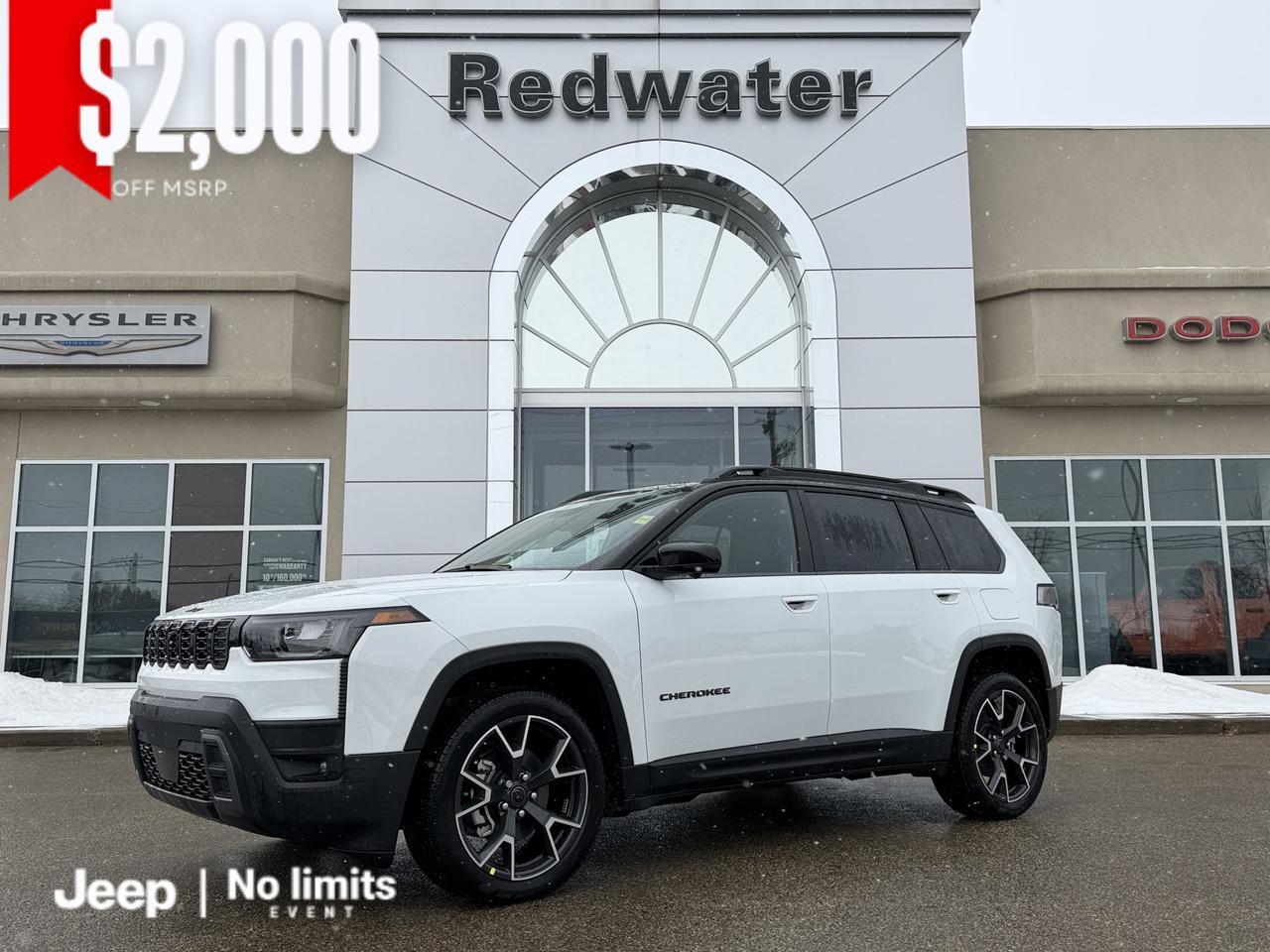 2026 Jeep Cherokee Overland 4x4 Hybrid SUV | Pano Sunroof | Heated Vented Seats | 360 Camera | Power Liftgate