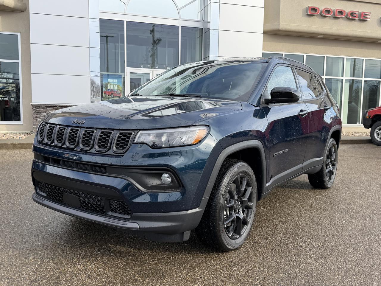 2026 Jeep Compass North 4x4 | 2L Turbo | Fathom Blue Pearl | Heated Seats | Remote Start | Backup Camera | Bluetooth Redwater AB