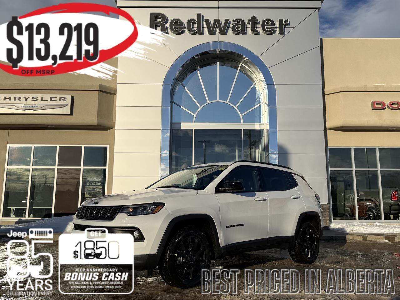 2026 Jeep Compass North 4x4 | 2L Turbo | Heated Seats | Remote Start | Keyless Entry | Backup Camera | Bluetooth