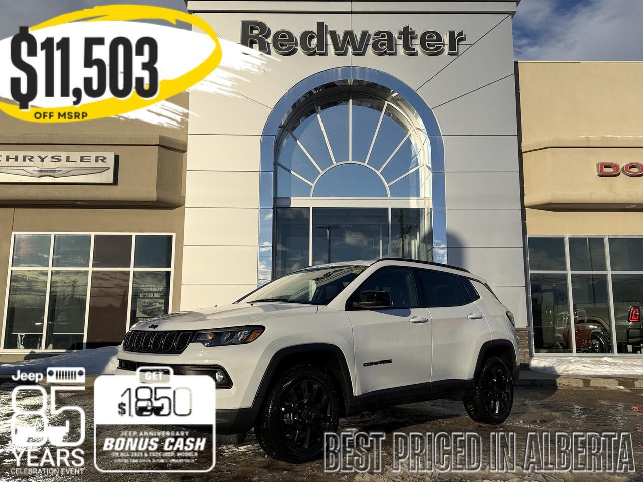 2026 Jeep Compass North 4x4 | 2L Turbo | Heated Seats | Remote Start | Keyless Entry | Backup Camera | Bluetooth