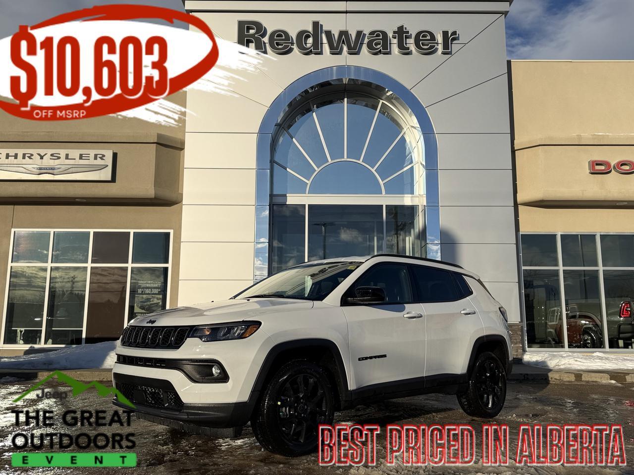 2026 Jeep Compass North 4x4 | 2L Turbo | Heated Seats | Remote Start | Keyless Entry | Backup Camera | Bluetooth