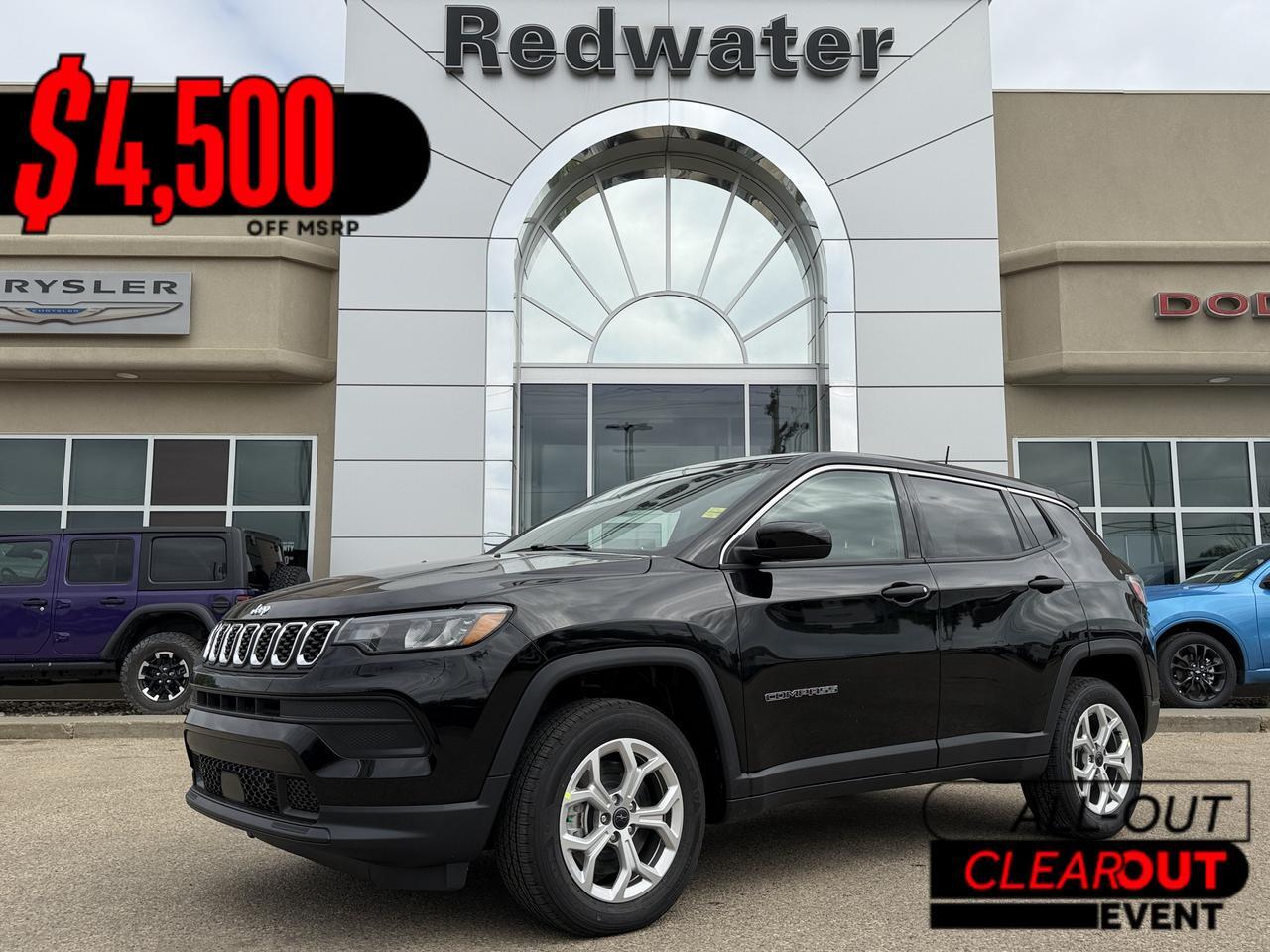 2026 Jeep Compass Sport 4x4 | 2L Turbo | Backup Camera | Bluetooth | Keyless Entry | Heated Seats