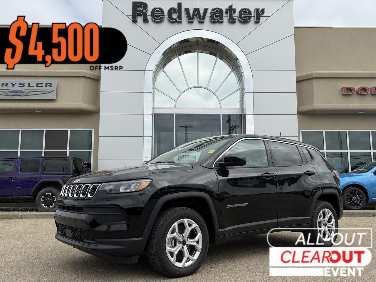 2026 Jeep Compass Sport 4x4 | 2L Turbo | Backup Camera | Bluetooth | Keyless Entry | Heated Seats