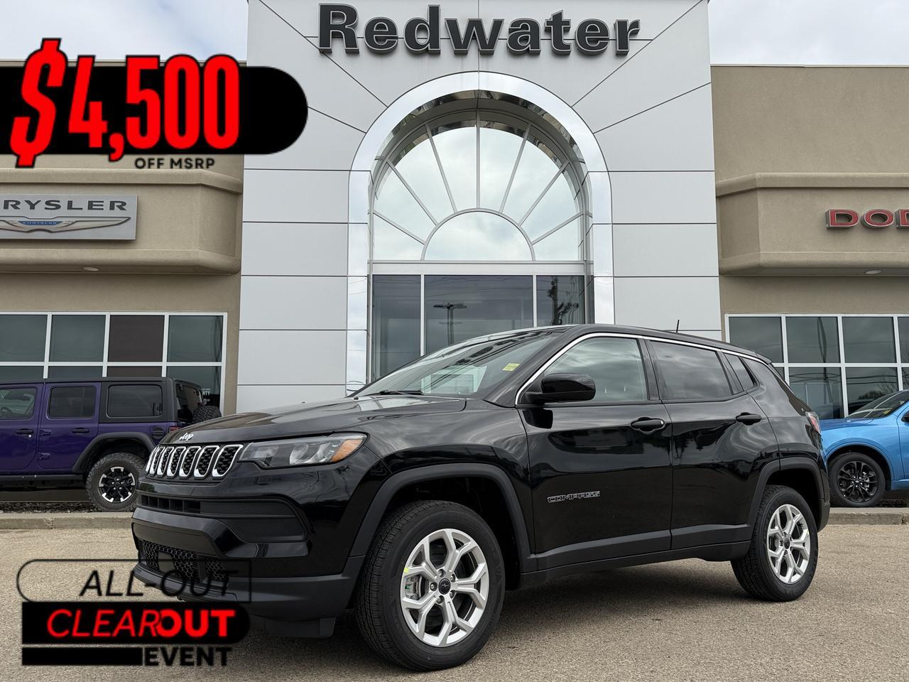 2026 Jeep Compass Sport 4x4 | 2L Turbo | Backup Camera | Bluetooth | Keyless Entry | Heated Seats