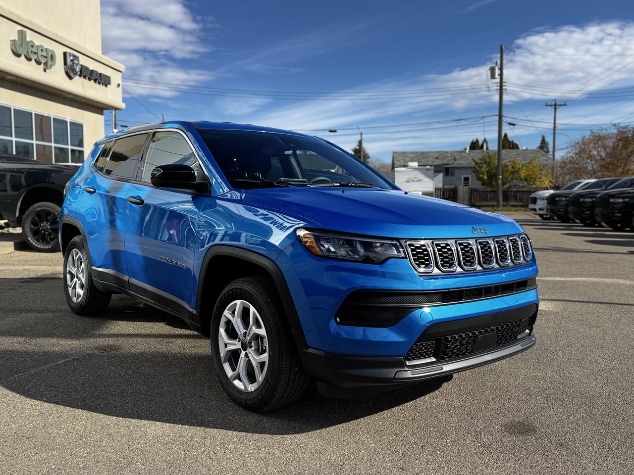2026 Jeep Compass Sport 4x4 | 2L Turbo | Hydro Blue Pearl | Backup Camera | Heated Seats Redwater AB