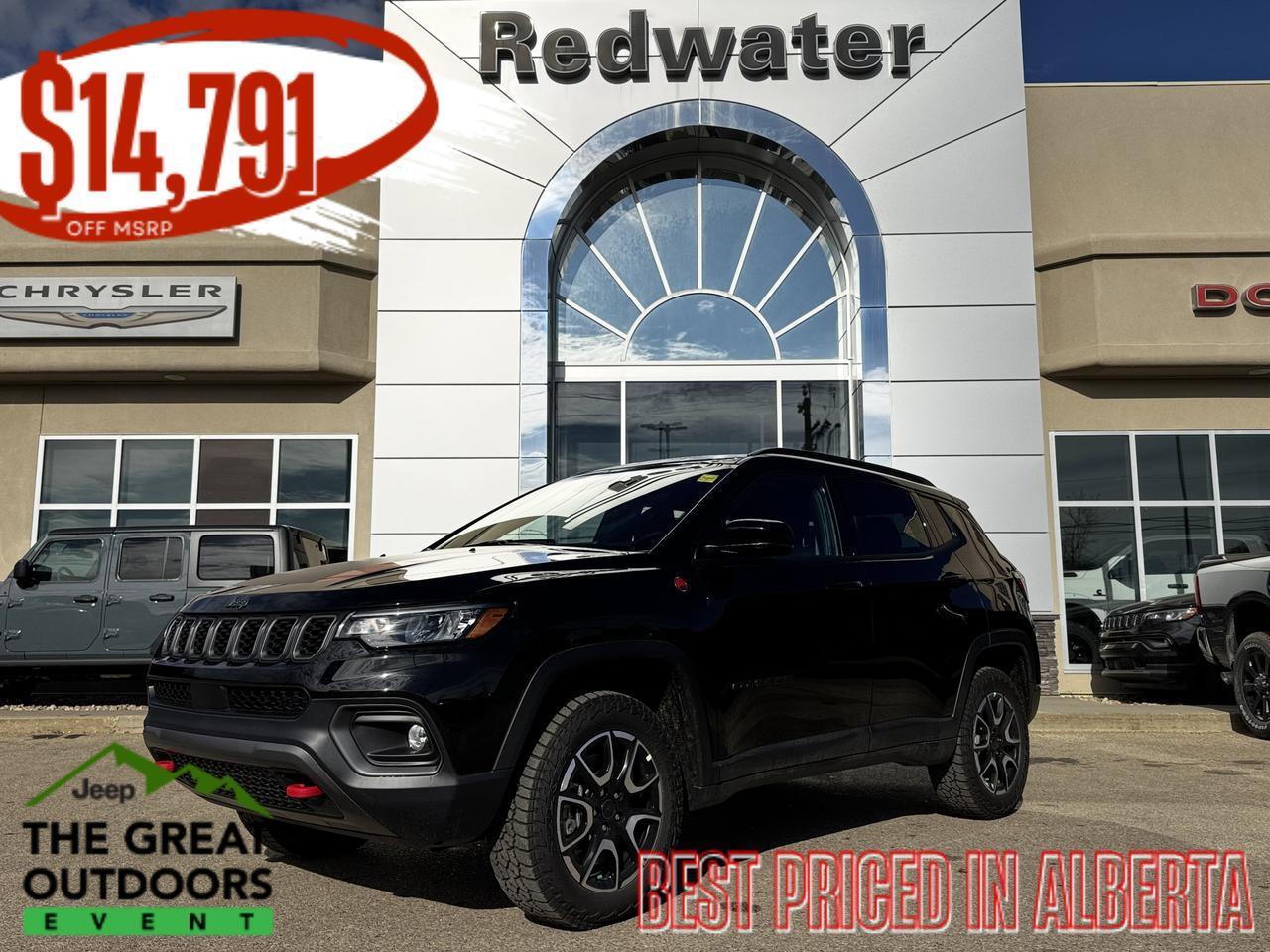 2026 Jeep Compass Trailhawk 4x4 | 2L Turbo | Full Sunroof | NAV | Heated Seats | Backup Camera