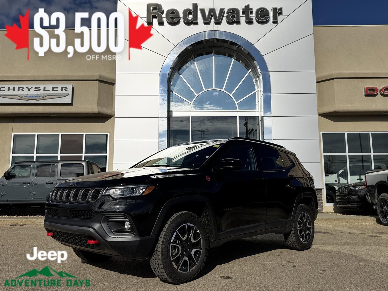 2026 Jeep Compass Trailhawk 4x4 | 2L Turbo | Full Sunroof | NAV | Heated Seats | Backup Camera