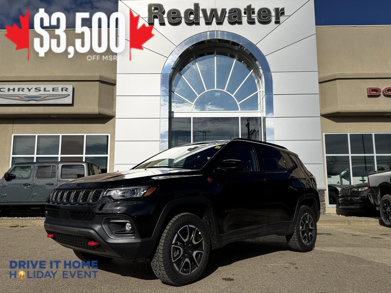 2026 Jeep Compass Trailhawk 4x4 | 2L Turbo | Full Sunroof | NAV | Heated Seats | Backup Camera