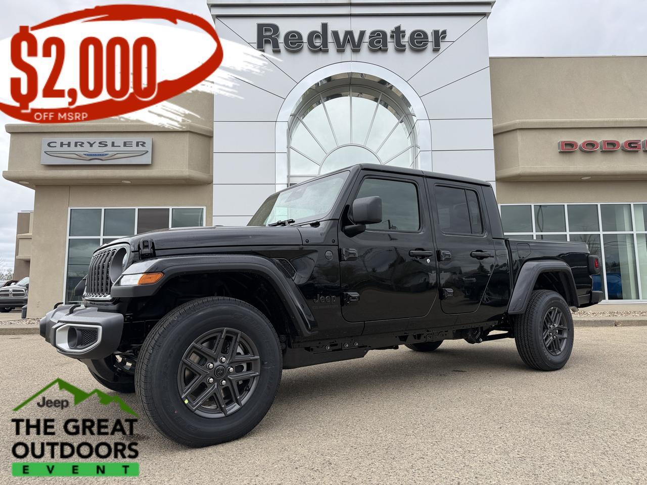 2026 Jeep Gladiator Sport S 4x4 | V6 | 3 Piece Freedom Hardtop | Rearview Camera | Towing Capability