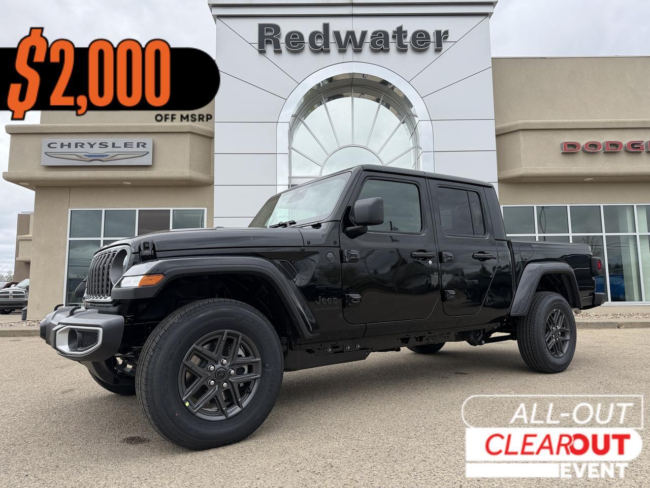 2026 Jeep Gladiator Sport S 4x4 | V6 | 3 Piece Freedom Hardtop | Rearview Camera | Towing Capability